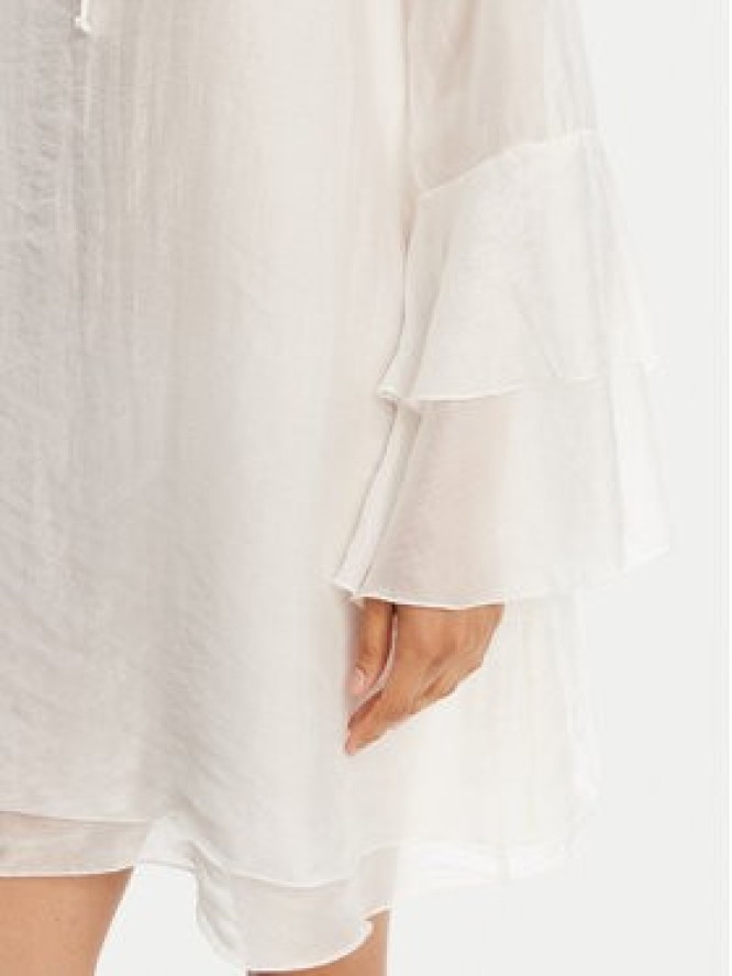 ViCOLO Sukienka letnia TD0753 Biały Regular Fit