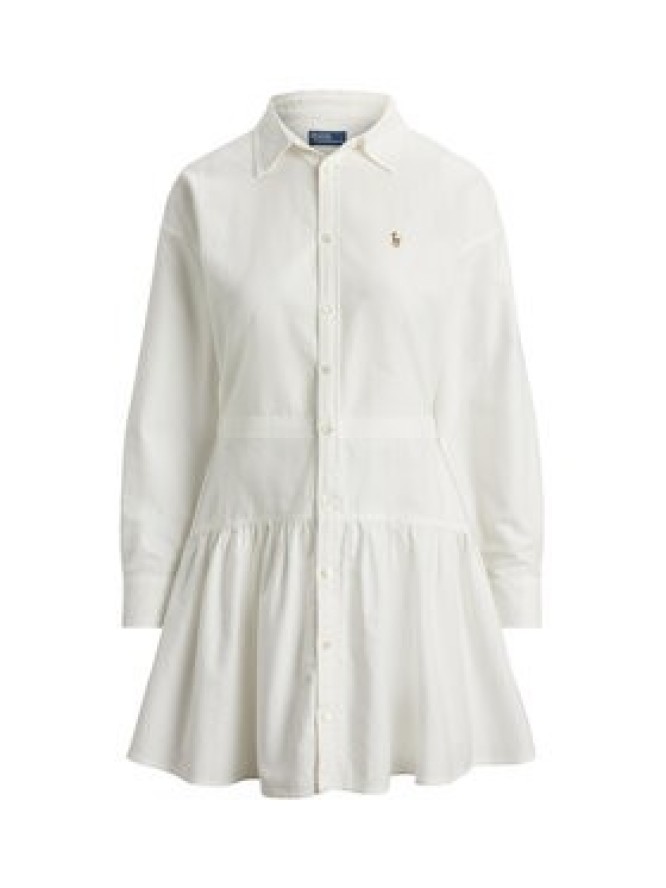 Polo Ralph Lauren Sukienka koszulowa 211B22755002 Biały Regular Fit