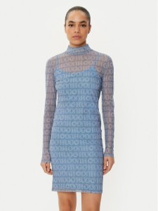 HUGO Sukienka codzienna Noella 50534704 Niebieski Slim Fit