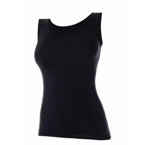 Koszulka damska plus size bez rękawów Brubeck COMFORT WOOL