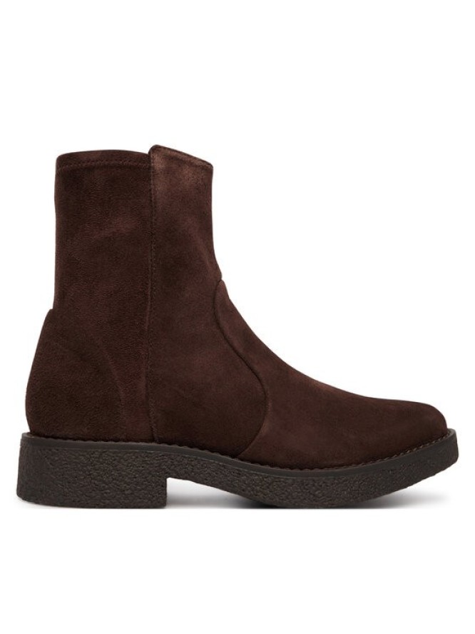 Clarks Botki Nella Bay 26327194 Brązowy ciemny