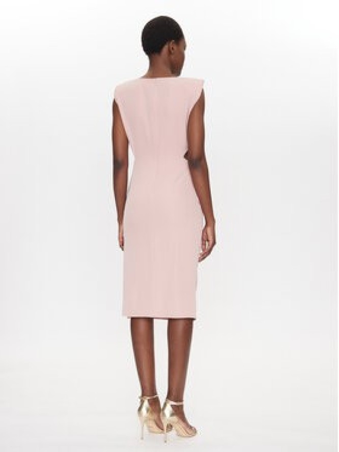 Fracomina Sukienka koktajlowa FQ25SD2004W47601 Różowy Slim Fit