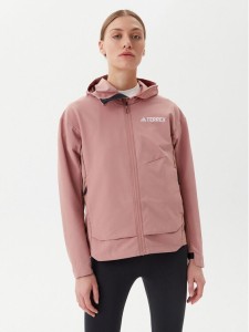 adidas Kurtka softshell Terrex Multi JC6861 Różowy Regular Fit