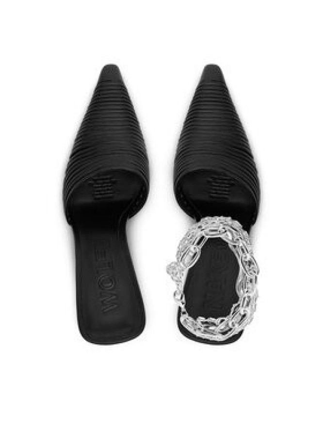 Naked Wolfe Klapki Chromed 00007 Czarny