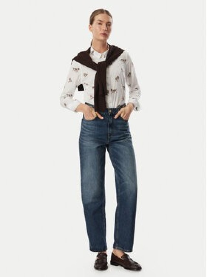Barbour Koszula Brambles LSH1644MI96 Biały Slim Fit