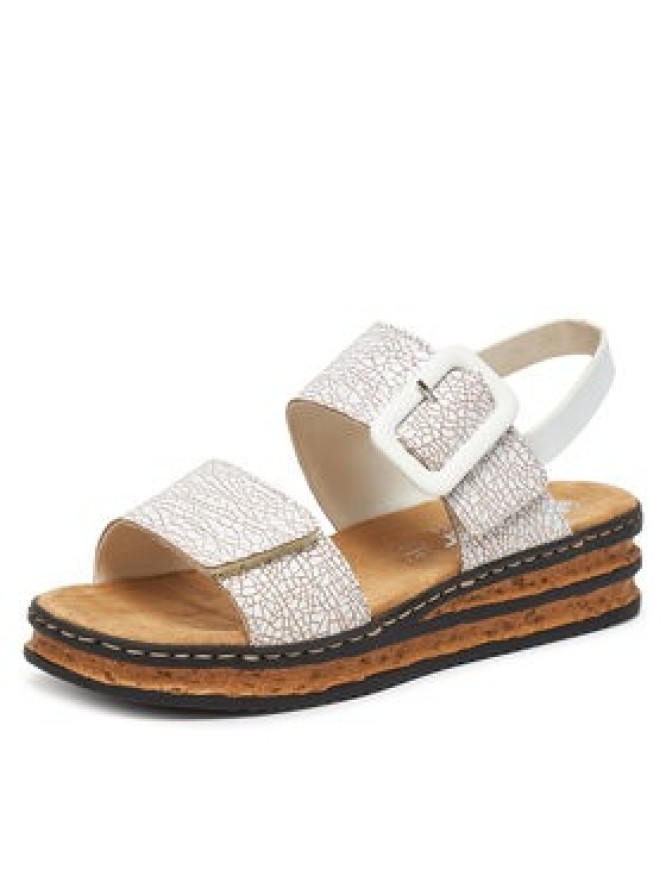 Rieker Sandały 62950-80 Biały