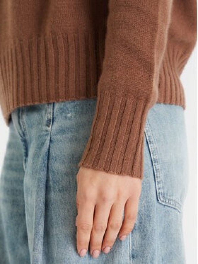 ViCOLO Sweter 77050F Brązowy Regular Fit