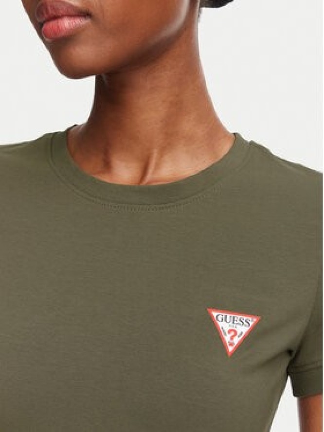 Guess T-Shirt W2YI44 J1314 Khaki Regular Fit
