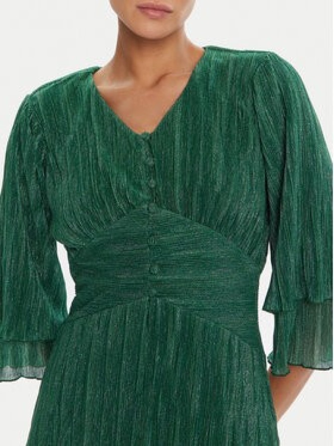 Bruuns Bazaar Sukienka koktajlowa Brella Zabina BBW4533 Zielony Regular Fit