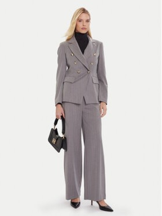 Maryley Spodnie materiałowe 25IB598/M17/35GR Szary Regular Fit