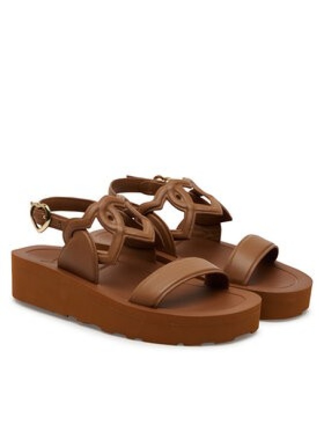 LOVE MOSCHINO Sandały JA16054I1MIA0201 Brązowy