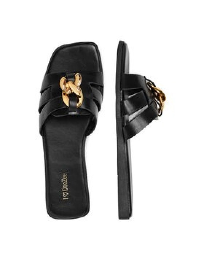 DeeZee Klapki E2031-11 Czarny