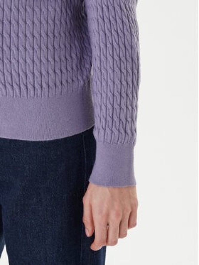 Tommy Hilfiger Sweter Fine WW0WW44993 Fioletowy Regular Fit