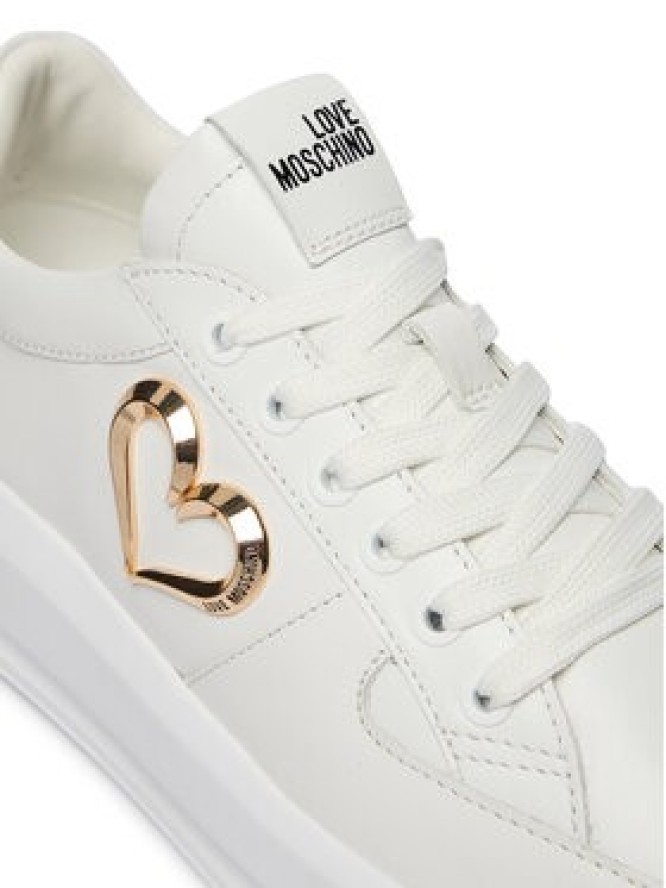 LOVE MOSCHINO Sneakersy JA15485G0OIA0100 Biały