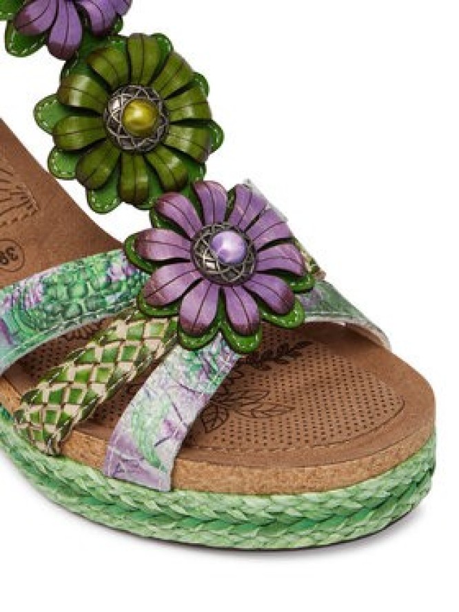 Laura Vita Sandały Facyo 72 Zielony