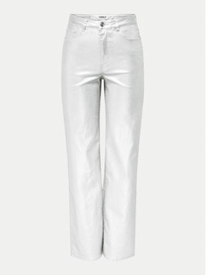 ONLY Jeansy Juicy 15331673 Srebrny Wide Leg