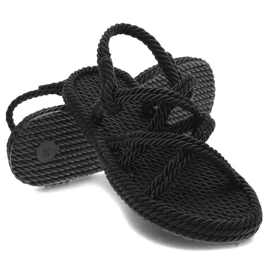 Czarne Sandały Venezia Modne Buty Na Lato