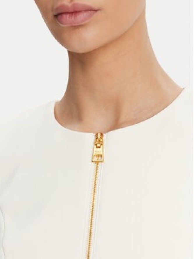 Elisabetta Franchi Marynarka GI-135-51E2 Biały Regular Fit