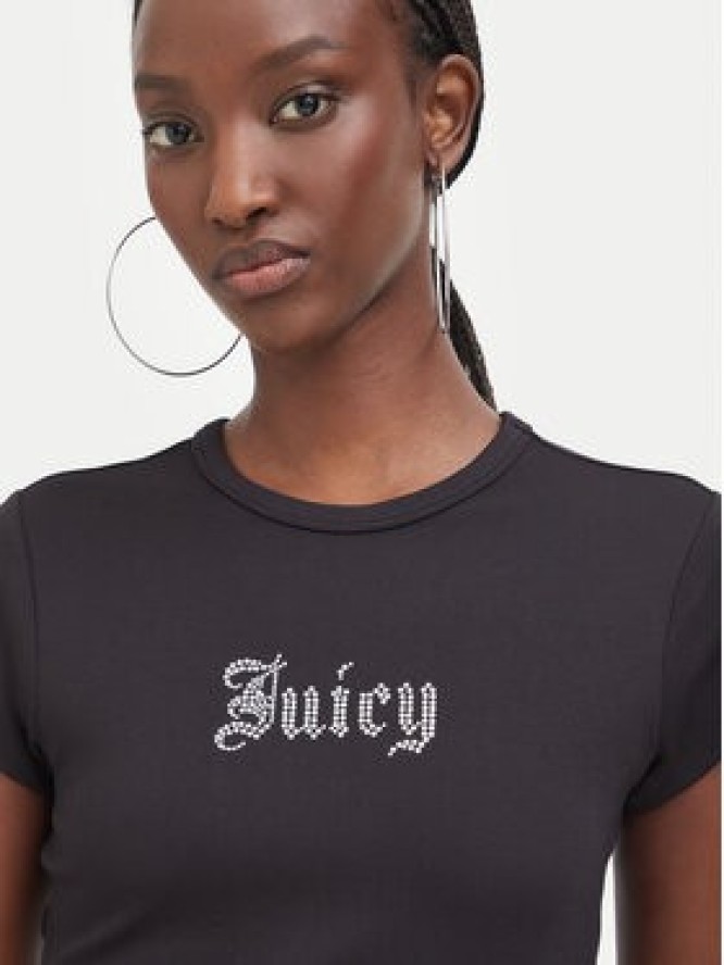 Juicy Couture T-Shirt JCWCT226326 Czarny Slim Fit