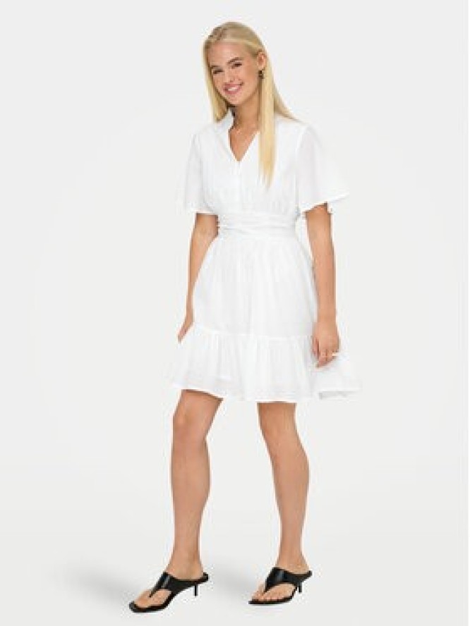 ONLY Sukienka codzienna Rarkel 15363615 Biały Regular Fit