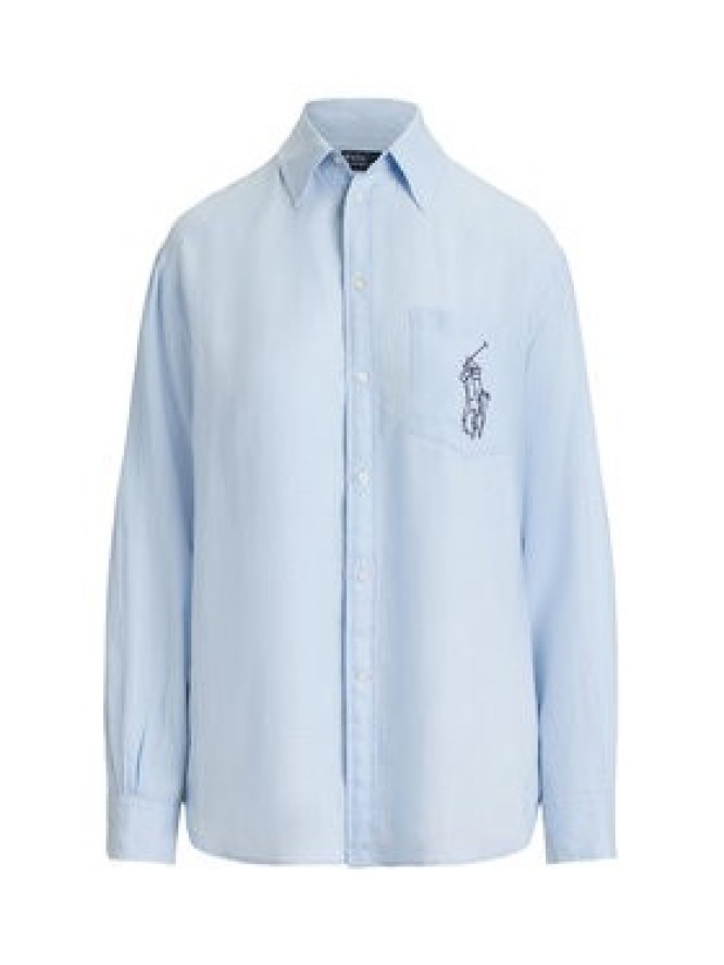 Polo Ralph Lauren Koszula 211A12786002 Niebieski jasny Oversize