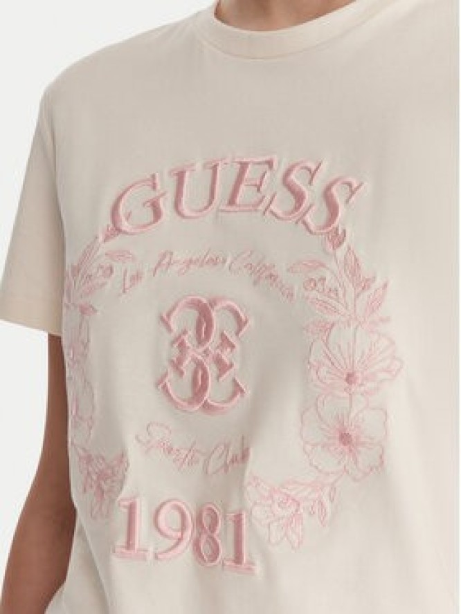 Guess T-Shirt V6RI12 J1314 Biały Regular Fit