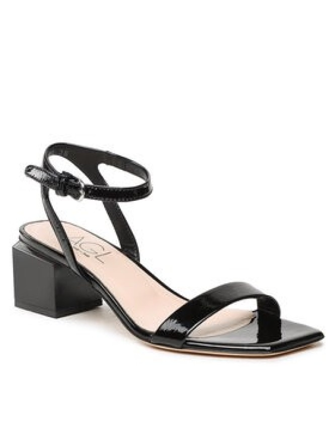 AGL Sandały Angie D660001PCKB1201013 Czarny