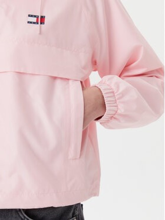 Tommy Jeans Wiatrówka Essential DW0DW20672 Różowy Relaxed Fit