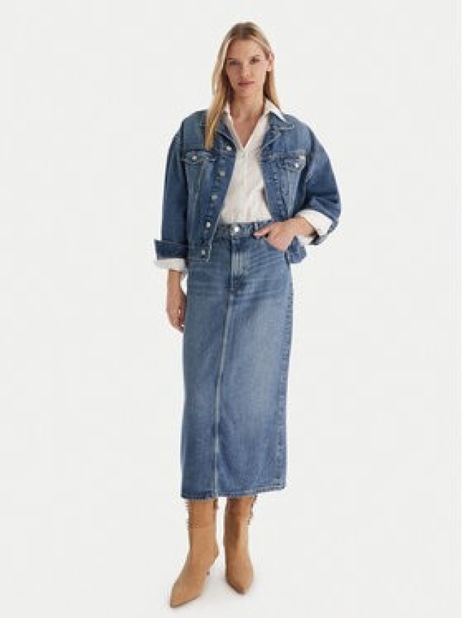 Tommy Hilfiger Spódnica jeansowa WW0WW46503 Niebieski Regular Fit