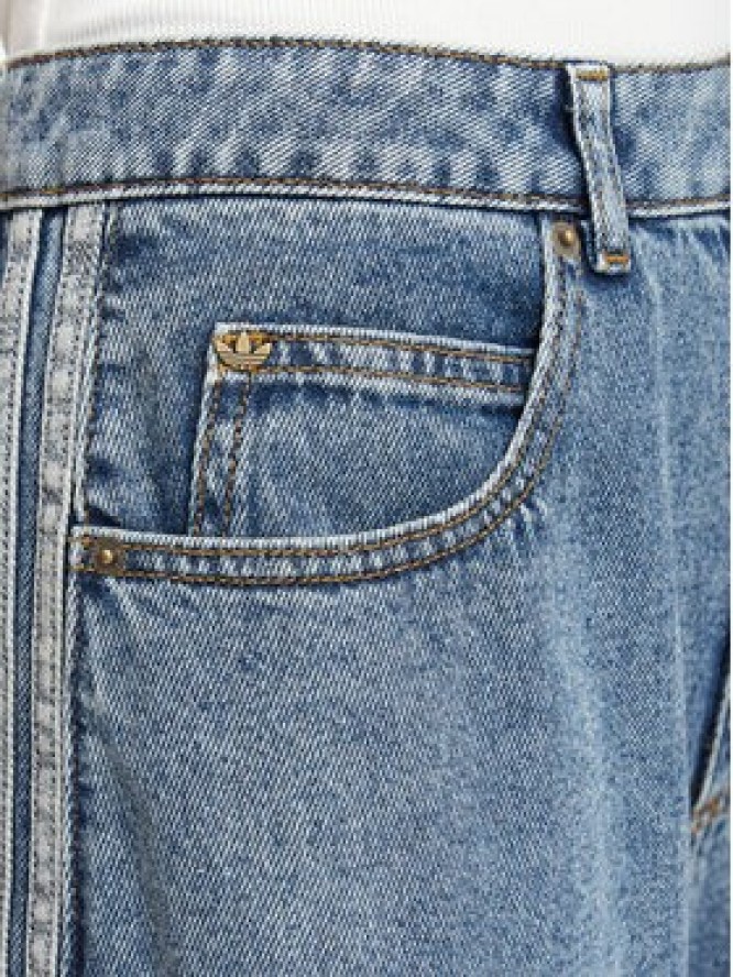 adidas Jeansy KQ6476 Niebieski Barrel Fit