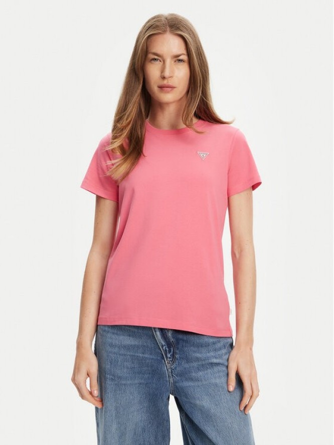 Guess Jeans T-Shirt W4YI10 J1314 Różowy Regular Fit