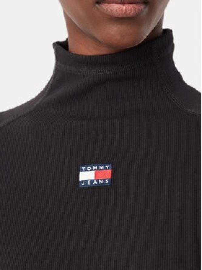 Tommy Jeans Golf DW0DW23251 Czarny Slim Fit