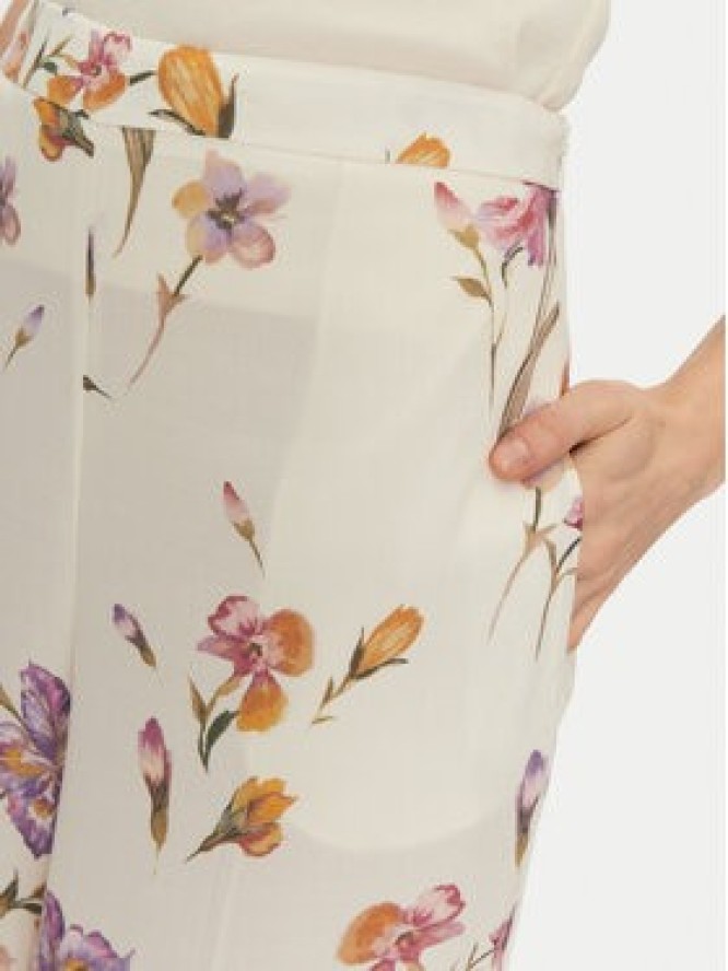 TWINSET Spodnie palazzo 251TP2775 Écru Wide Leg