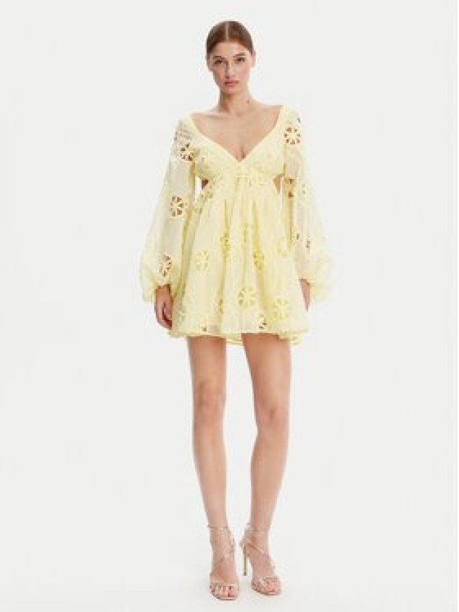 Bardot Sukienka koktajlowa 59858DB Żółty Regular Fit