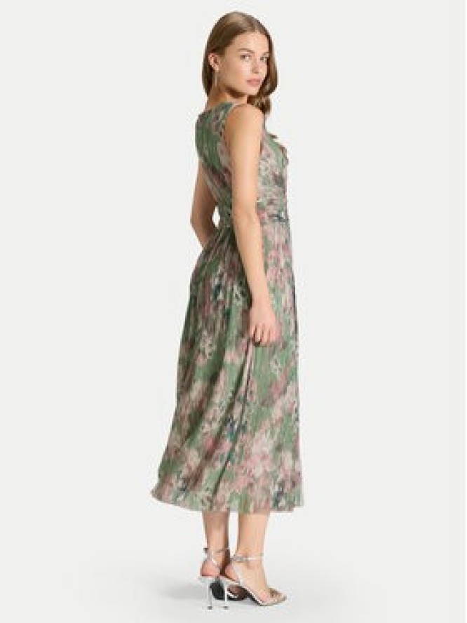 Swing Sukienka koktajlowa 5AK06100 Zielony Regular Fit