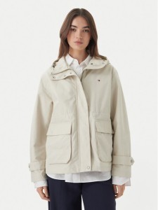 Tommy Hilfiger Kurtka przejściowa Utility WW0WW48612 Beżowy jasny Relaxed Fit