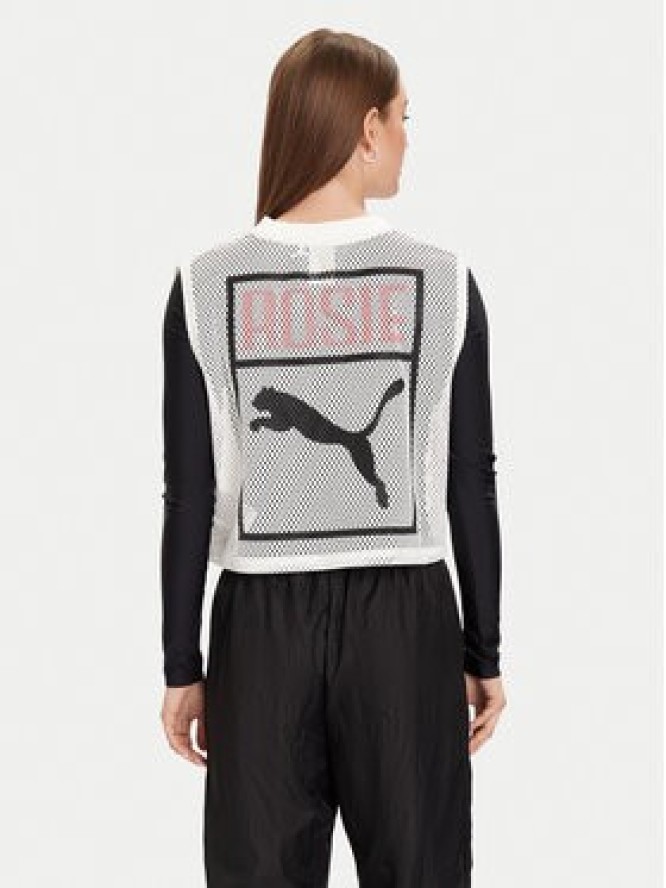 Puma Top PUMA X ROSÉ 633804 77 Biały Relaxed Fit