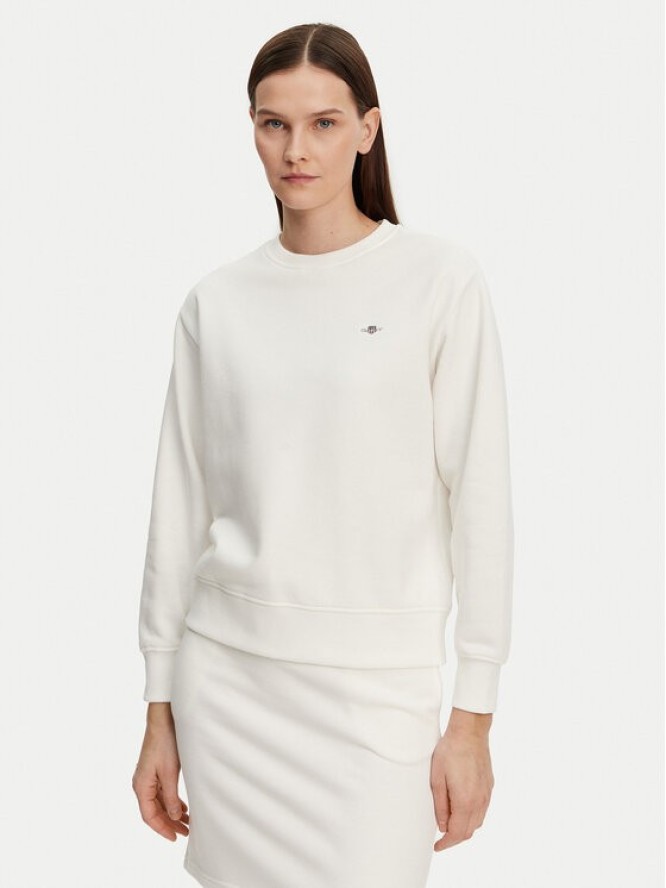 Gant Bluza Shield 4201414 Écru Relaxed Fit