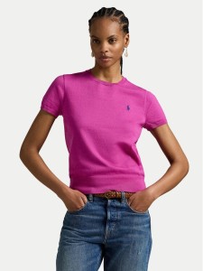 Polo Ralph Lauren Sweter 211971872010 Fioletowy Slim Fit