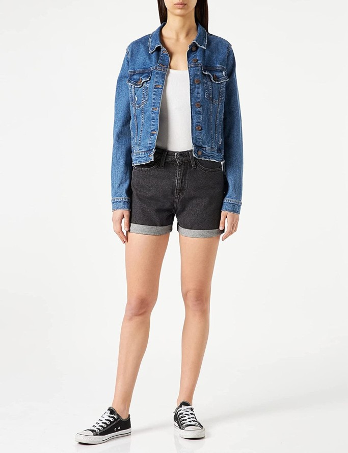LEE MOM SHORT DAMSKIE SZORTY JEANSOWE L37MCNPV 112108019