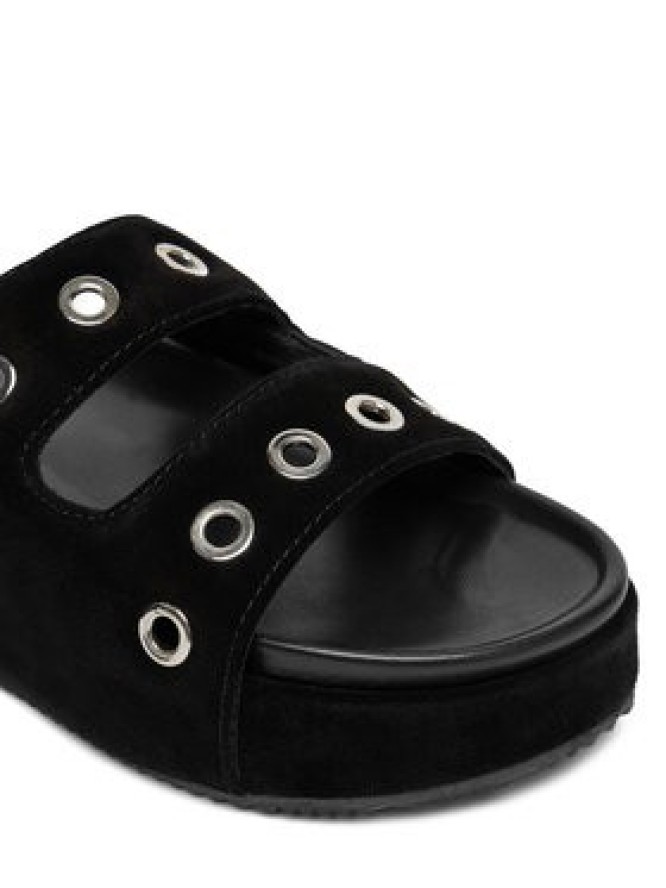 Inuikii Klapki Suede Studs 70103-153 Czarny