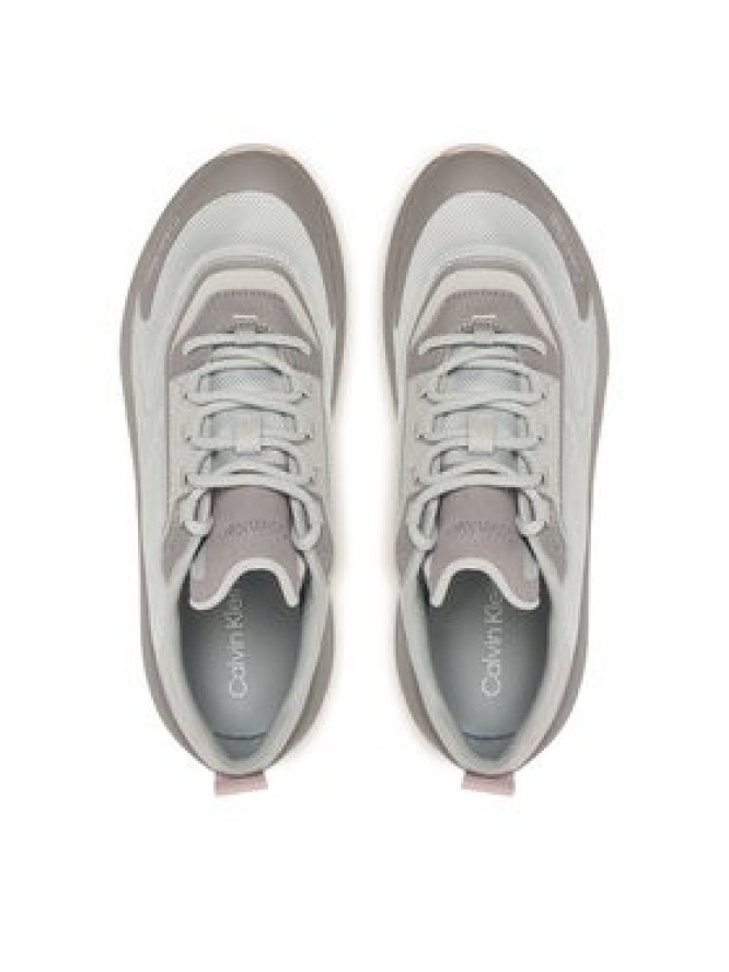 Calvin Klein Sneakersy Chunky Runner Laceup Hf Blst Ny HW0HW03111 Szary