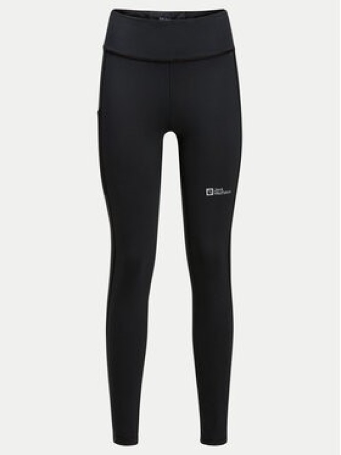 Jack Wolfskin Legginsy Klintal 1508901 Czarny Slim Fit