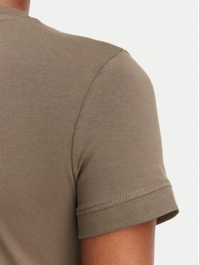 Guess T-Shirt W2YI44 J1314 Khaki Regular Fit