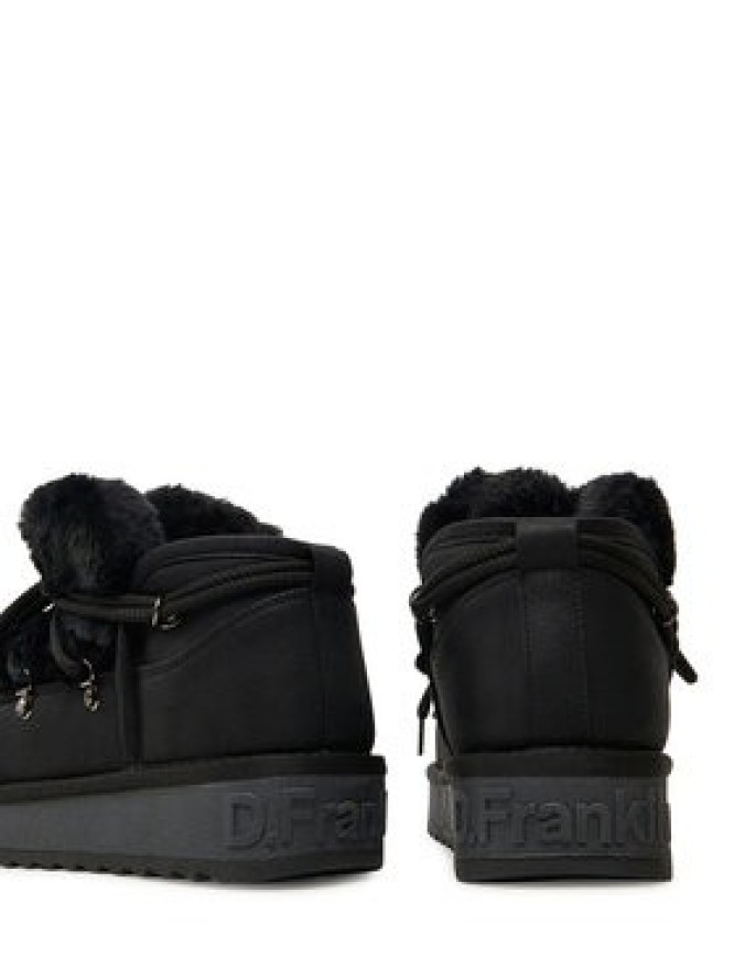 D.Franklin Śniegowce Nordic TRK Fur Low Bomb DFSH370011 Czarny