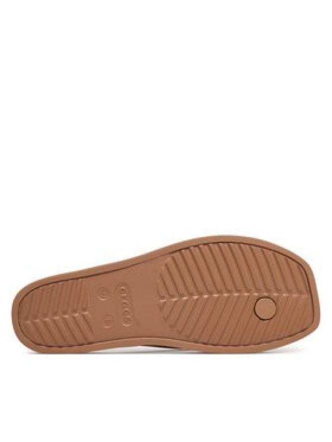 Crocs Japonki Miami Square Flatform Flip 214161 Kremowy