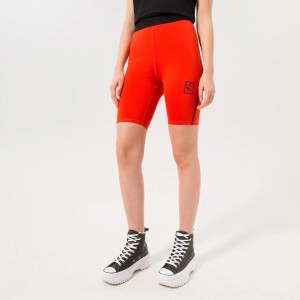 LEGGINSY DAMSKIE SZORTY KRÓTKIE PUMA VOGUE TIGHT SHORTS PRZED KOLANO CZERWONE
