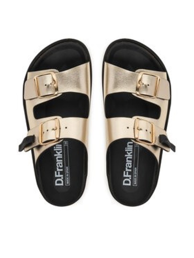 D.Franklin Klapki DFSH407009 Złoty
