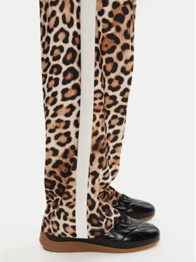 Puma Spodnie dresowe T7 Leo Luxe 632343 Brązowy Straight Fit