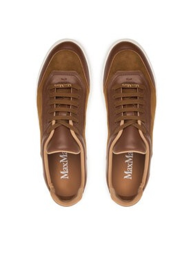 Max Mara Sneakersy Isuede 2624766031 Beżowy
